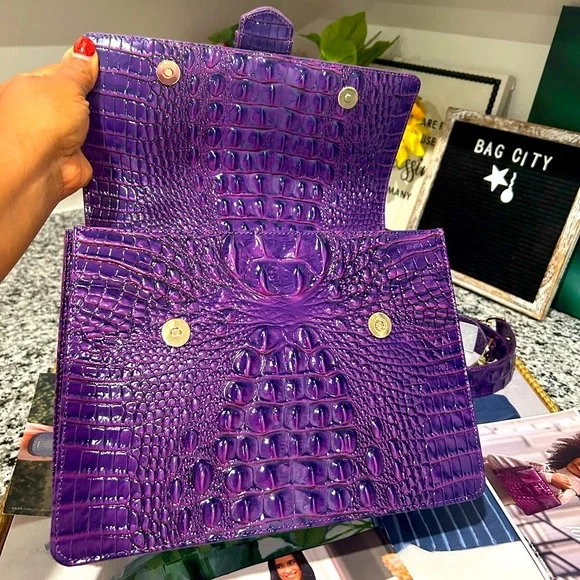 Brahmin Royal Purple Hallie - Picture 11 of 16